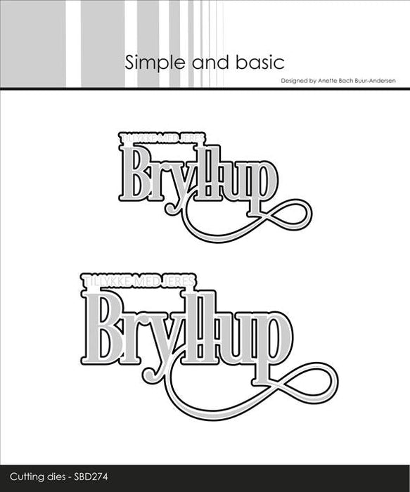 Simple and Basic - Die Tillykke Bryllup - SBD274