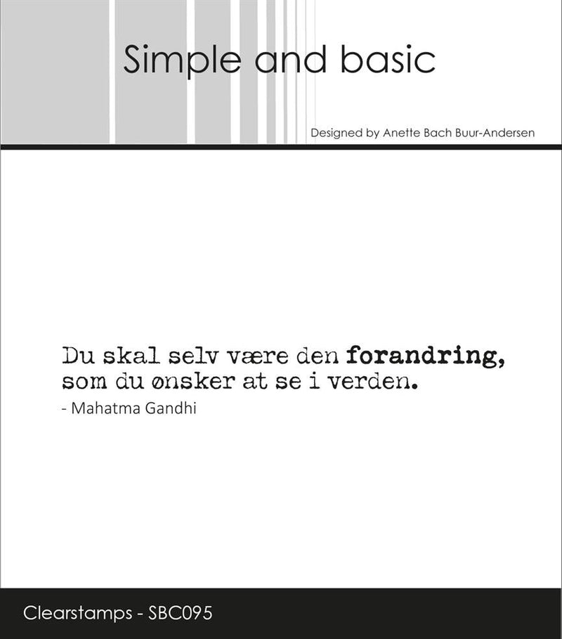 Simple and Basic - Stempel Dansk Tekst - SBC095