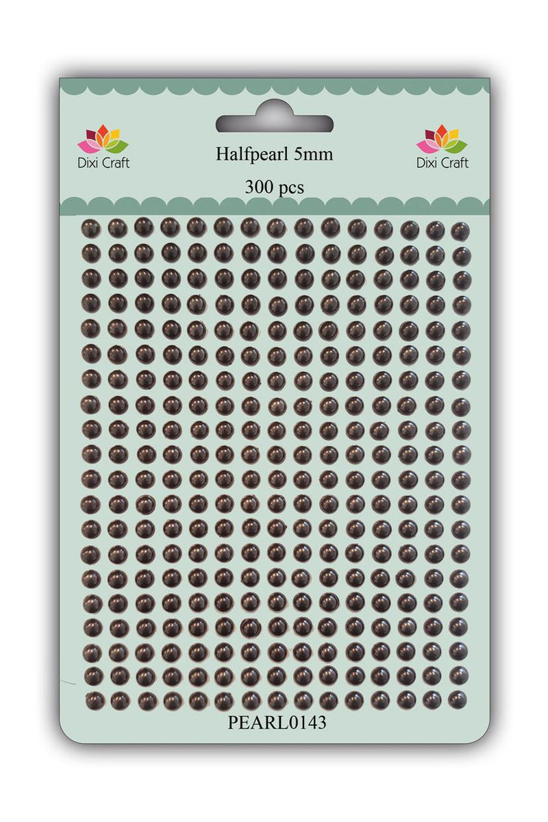 Dixi Craft - Halvperler Coffee Brown - PEARL0143