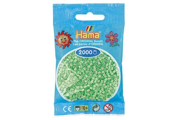 Hama - Mini Perler 2000 Stk. Pastel Grøn - 501-47