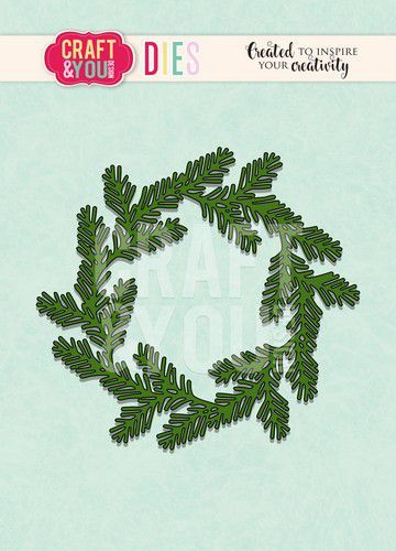 Craft & You - Die Conifer Wreath - CW093