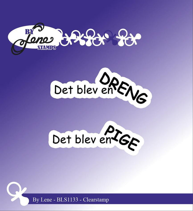 By Lene - Stempel Dansk Tekst - BLS1133