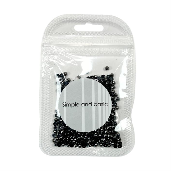 Simple and Basic - Half Pearl SBA534 - Antik Sølv 3 Mm.