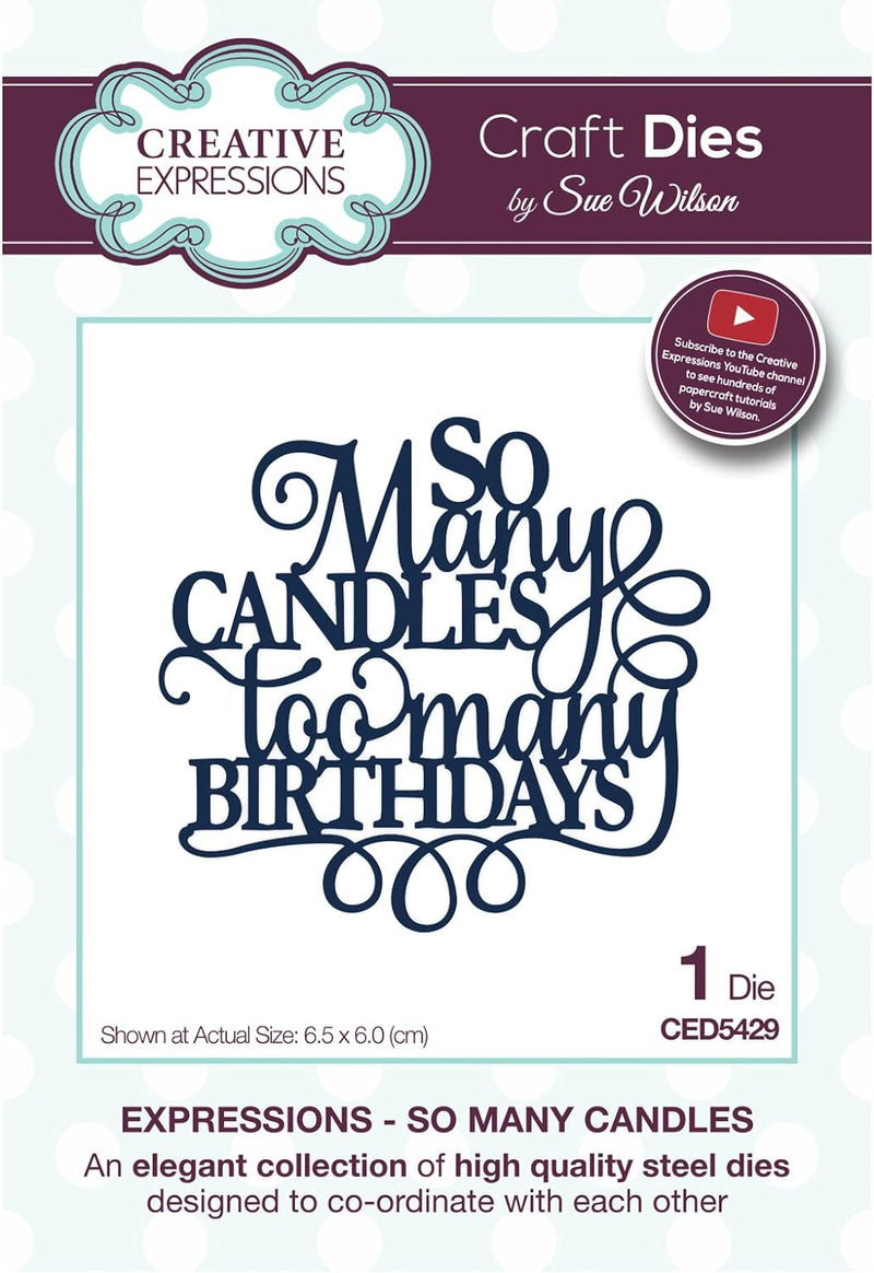 Creative Expressions - Die So Many Candles - CED5429