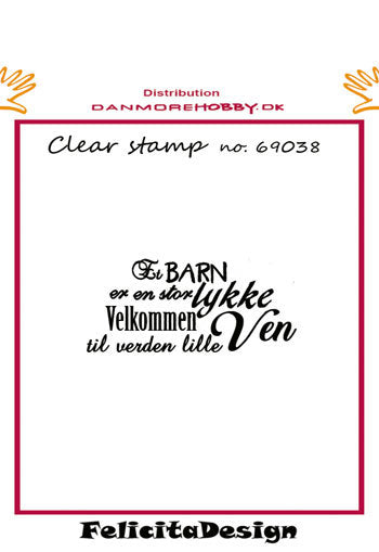 Felicita Design - Stempel Et Barn Er En Stor Lykke - 69038