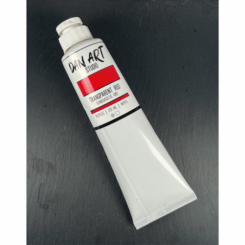 Dan Art - Akrylmaling 120 Ml. - Transparent Red