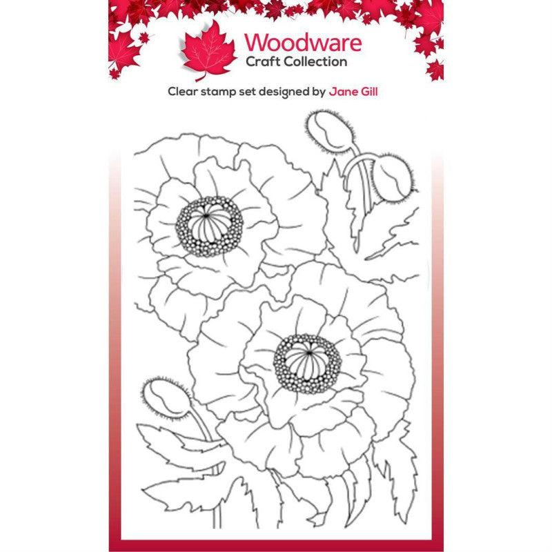 Woodware - Stempel Poppies - JGS747
