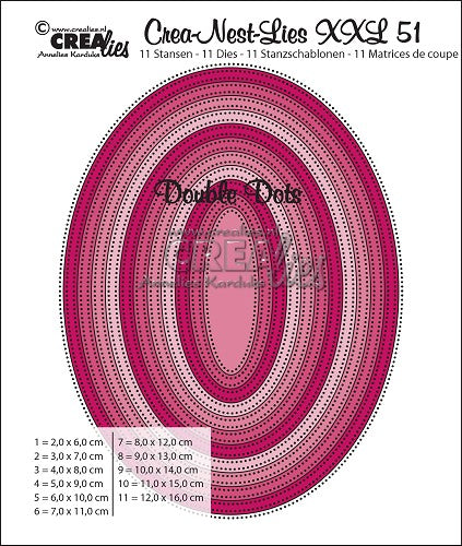 Crealies - Die Ovaler - CLNestXXL51
