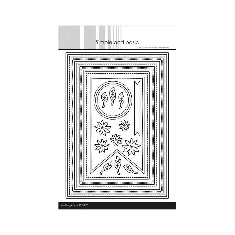 Simple and Basic - Die Combi Striped Frames A5 - SBD482