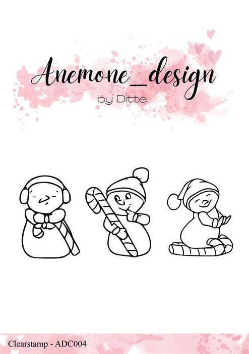 Anemone Design - Stempel Candy Snowmen - ADC004