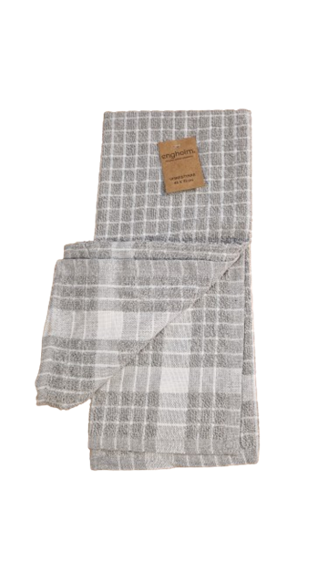 Engholm - Frotte Viskestykke - Grå/Hvid