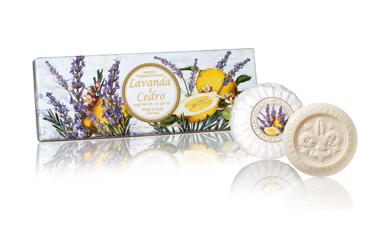 Fiorentino Håndsæber 3 stk. Lavendel & citron